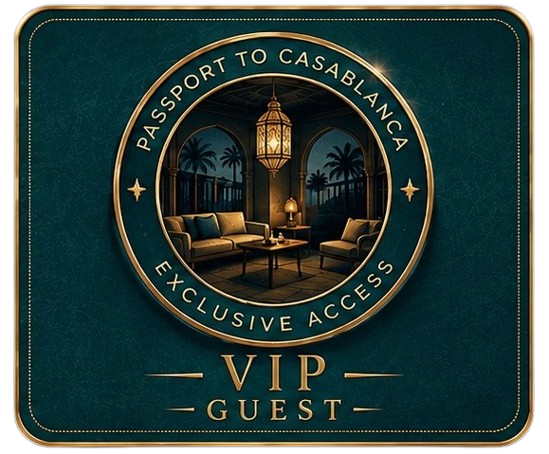 VIP Guest passport stamp badge