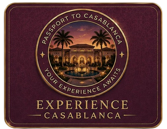 Experience Casablanca passport stamp badge